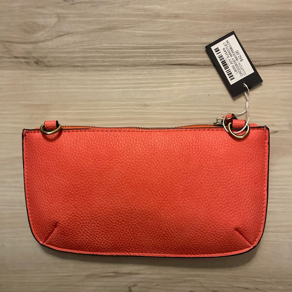 Joy Susan Vibrant Orange Clutch - Picture 6 of 7